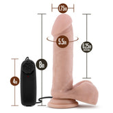 Loverboy - The Goalie 8 in - Vibrating Realistic Dildo - Vanilla